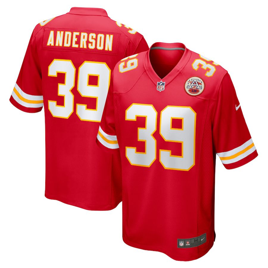 Men Kansas City Chiefs #39 Zayne Anderson Nike Red Player Game NFL Jersey->kansas city chiefs->NFL Jersey